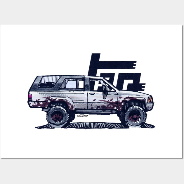 1st Gen 4Runner TRD - Ghost Wall Art by robert1117